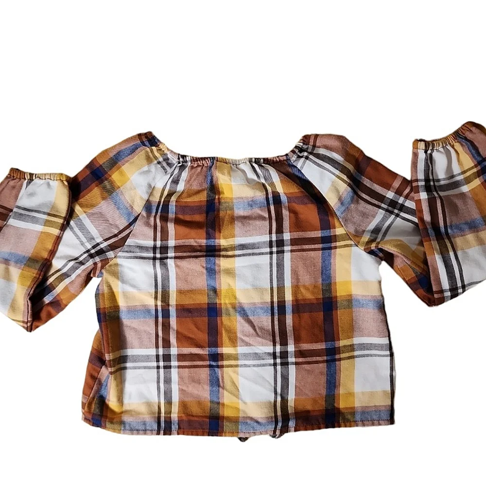 The Children's Place Plaid Blouse Size 5/6